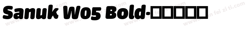 Sanuk W05 Bold字体转换